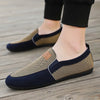 Shoes for Men Casual Slip on Loafers Plus Size Breathable Canvas Driving Shoes Office Walking Flats Non Slip 2024