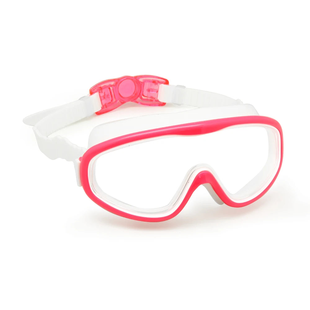 Kids Swim Goggles Children 3-8Y Wide Vision Anti-Fog Anti-UV Snorkeling Diving Mask Ear Plugs Outdoor Sports