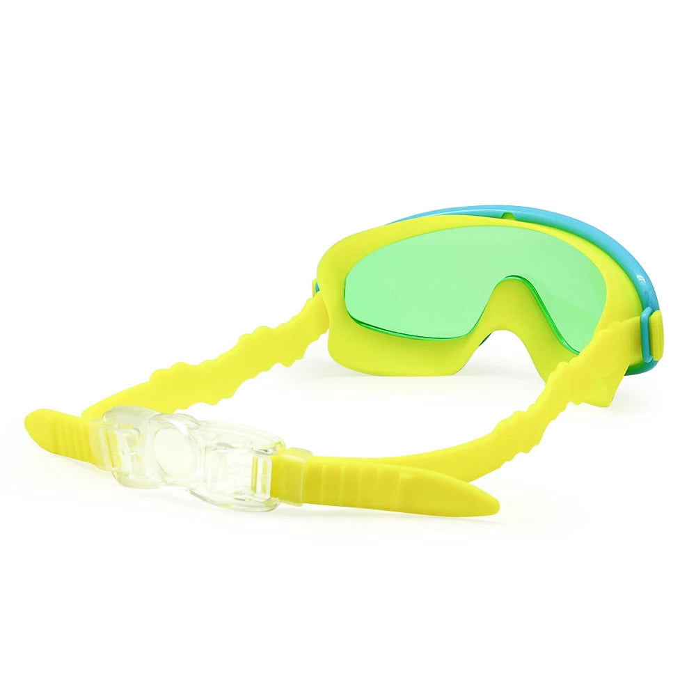 Kids Swim Goggles Children 3-8Y Wide Vision Anti-Fog Anti-UV Snorkeling Diving Mask Ear Plugs Outdoor Sports