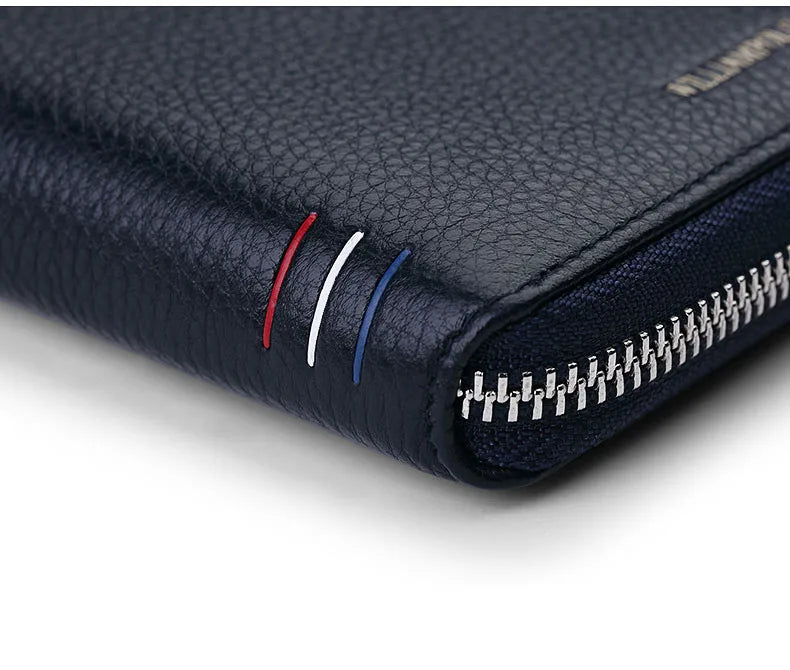 Leather Vertical Women's purse casual zipper short card holder multi functional men's portable zero wallet