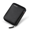 Leather Vertical Women's purse casual zipper short card holder multi functional men's portable zero wallet