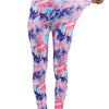 CUHAKCI Fashion Women Leggings Beautiful Leaf Floral Printing High Waist Jeggings Stretch Pant Sexy Hot Sale Clothing Mujer