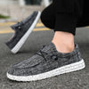 Canvas shoes for men - new style, breathable, suitable for spring and autumn, trendy, thick sole, one-piece boot, low heel, suit
