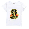 Kids Tshirt Short Sleeve Cobra Kai Print Top Girls Boys Summer New Clothes Children's  Adults Parent Child Cotton T Shirts