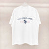 Simple Style Men's Cotton T-shirt Polo Letter Graphic Printing Casual Round Neck Men's Short-sleeved Top Free Shipping