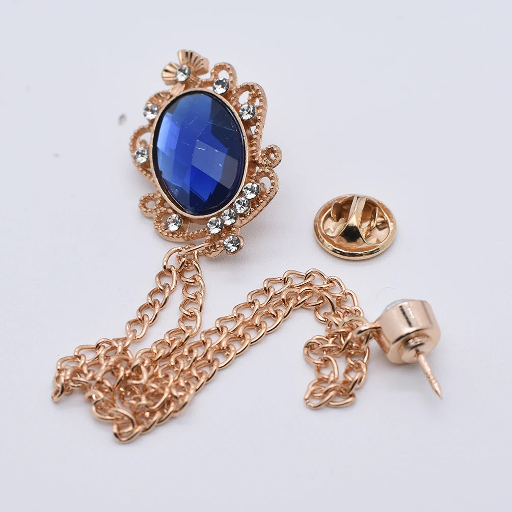 Korean Fashion Fabric Camellia Flower Brooch Pins for Women Crystal Elegant Corsage Wedding Brooches Jewelry Accessories