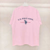 Simple Style Men's Cotton T-shirt Polo Letter Graphic Printing Casual Round Neck Men's Short-sleeved Top Free Shipping