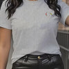 Summer luxury brand fashion cartoon letter print crew collar clothing short sleeve T-shirt trend women's summer Y2K top