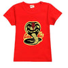Kids Tshirt Short Sleeve Cobra Kai Print Top Girls Boys Summer New Clothes Children's  Adults Parent Child Cotton T Shirts