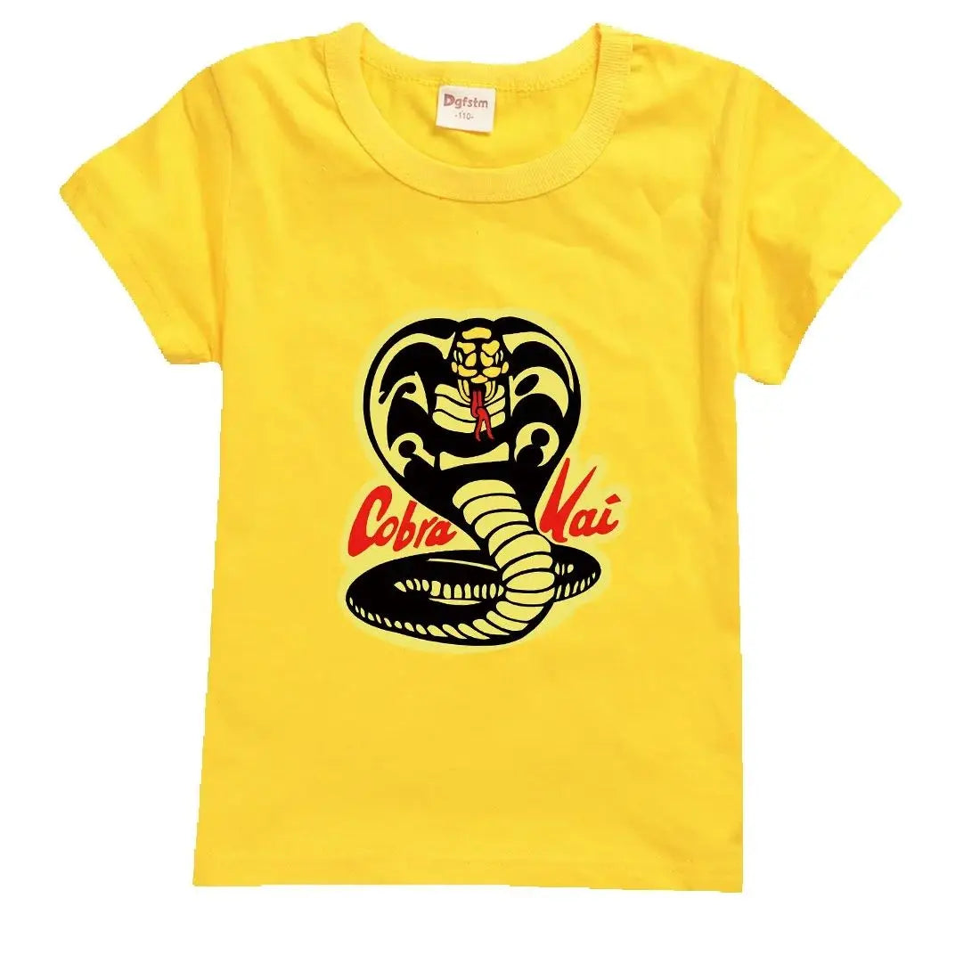 Kids Tshirt Short Sleeve Cobra Kai Print Top Girls Boys Summer New Clothes Children's  Adults Parent Child Cotton T Shirts