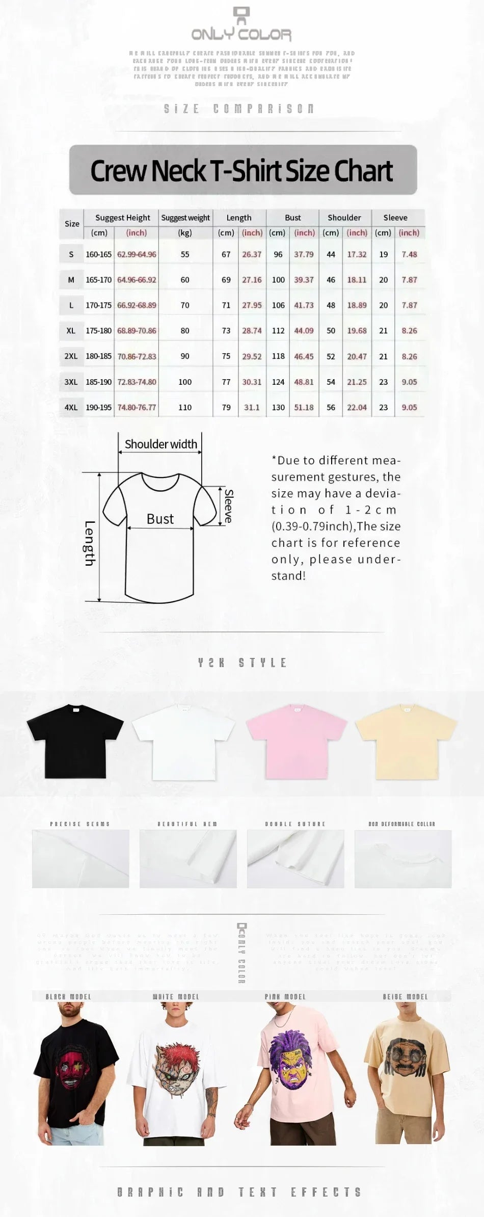 Simple Style Men's Cotton T-shirt Polo Letter Graphic Printing Casual Round Neck Men's Short-sleeved Top Free Shipping