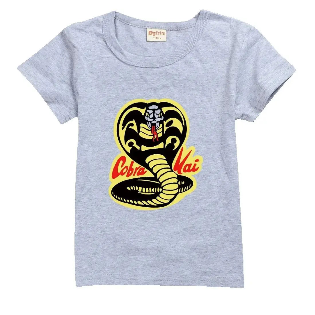 Kids Tshirt Short Sleeve Cobra Kai Print Top Girls Boys Summer New Clothes Children's  Adults Parent Child Cotton T Shirts