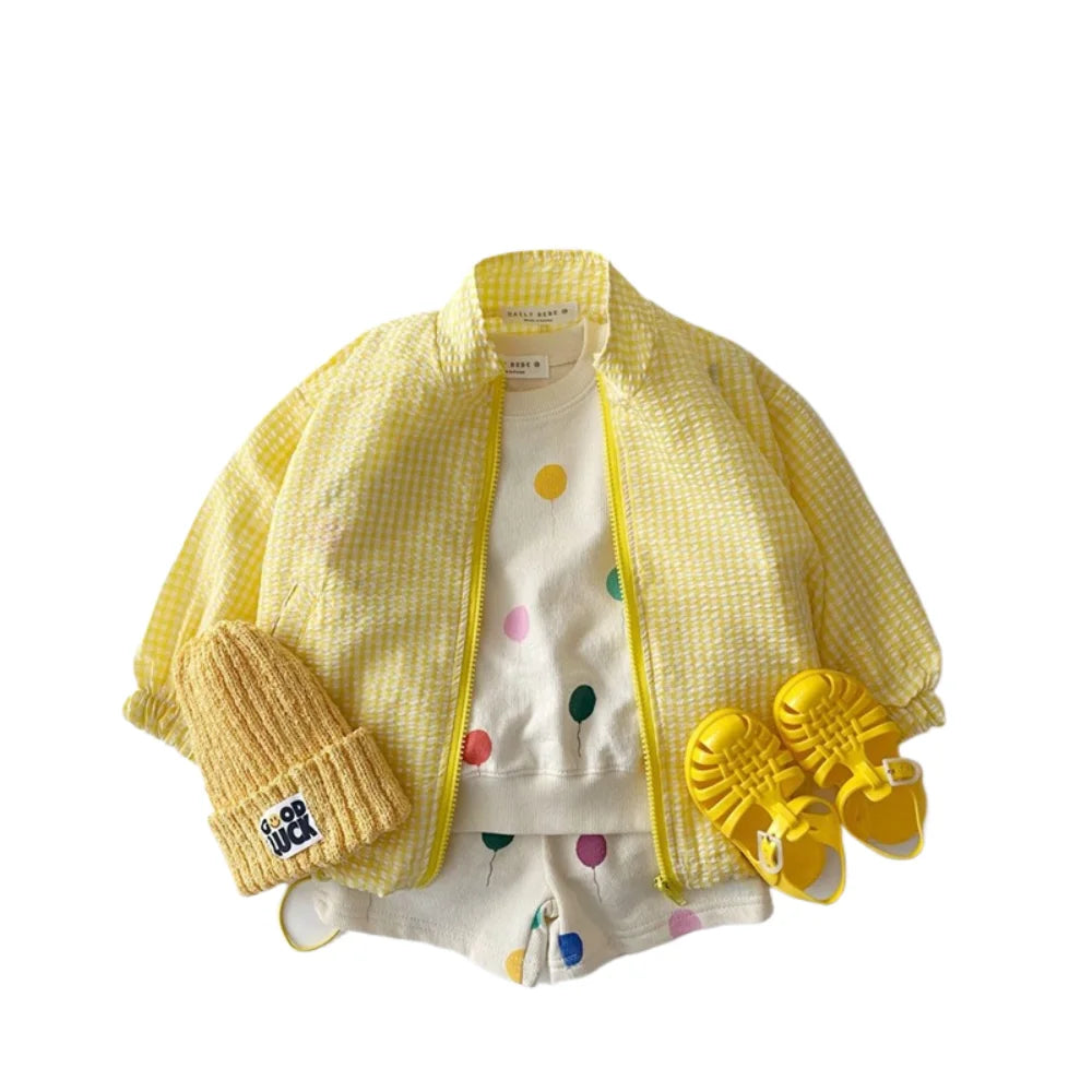 WT21003Children Clothing Spring New Kids Mosquito Prevention Coat for Newborn Baby Sunscreen Thin Outwear for Toddler Girls&Boys
