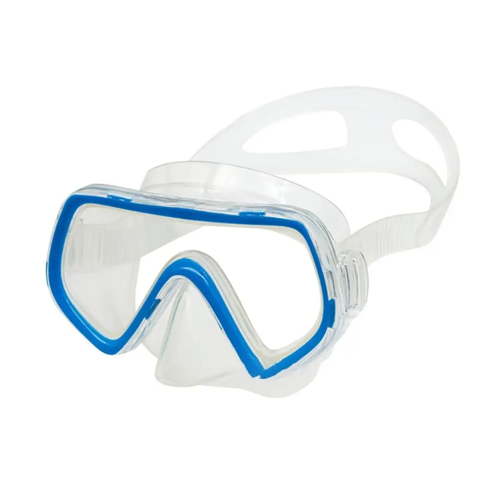 Unisex PC Glass Kids Swim Goggles with Nose Cover PVC Strap Snorkel Swimming Goggles Anti-Leak Wide View Child Diving Mask Boys
