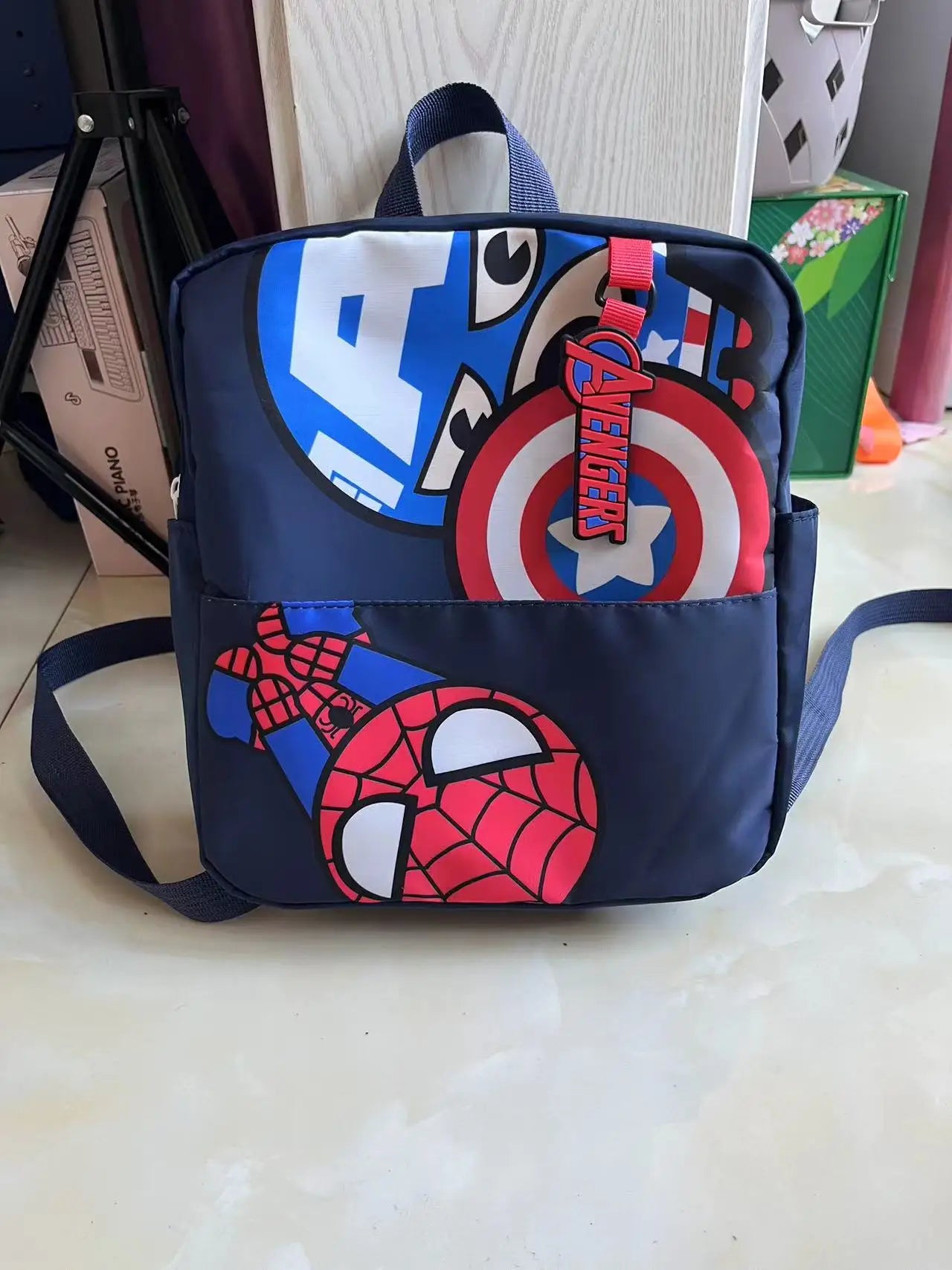 New Marvel Spider-Man cartoon Captain America boys School Bag New Kindergarten Baby Children's Small Backpack Cute Backpack