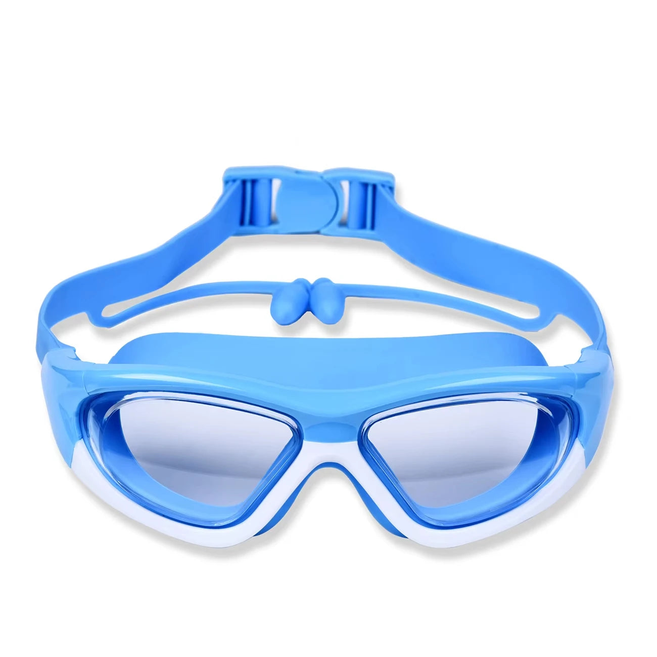 High-definition Kidsren's Swimming Goggles For Boys And Girls Anti-fog Swimming Goggles Large-frame Goggles Comfortable Silic