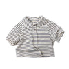 Korean Style Unisex Kids Cotton Polo T-shirt Breathable Short Sleeve Tee for Boys & Girls Summer Casual Top for 2-8 Years