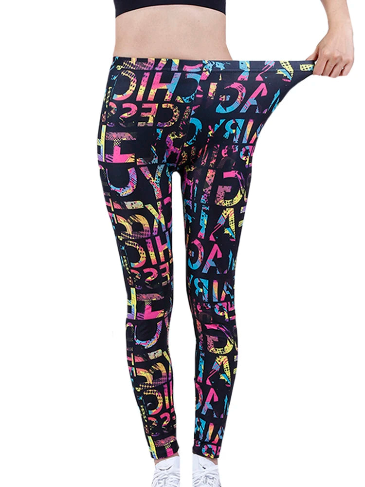 CUHAKCI Fashion Women Leggings Beautiful Leaf Floral Printing High Waist Jeggings Stretch Pant Sexy Hot Sale Clothing Mujer