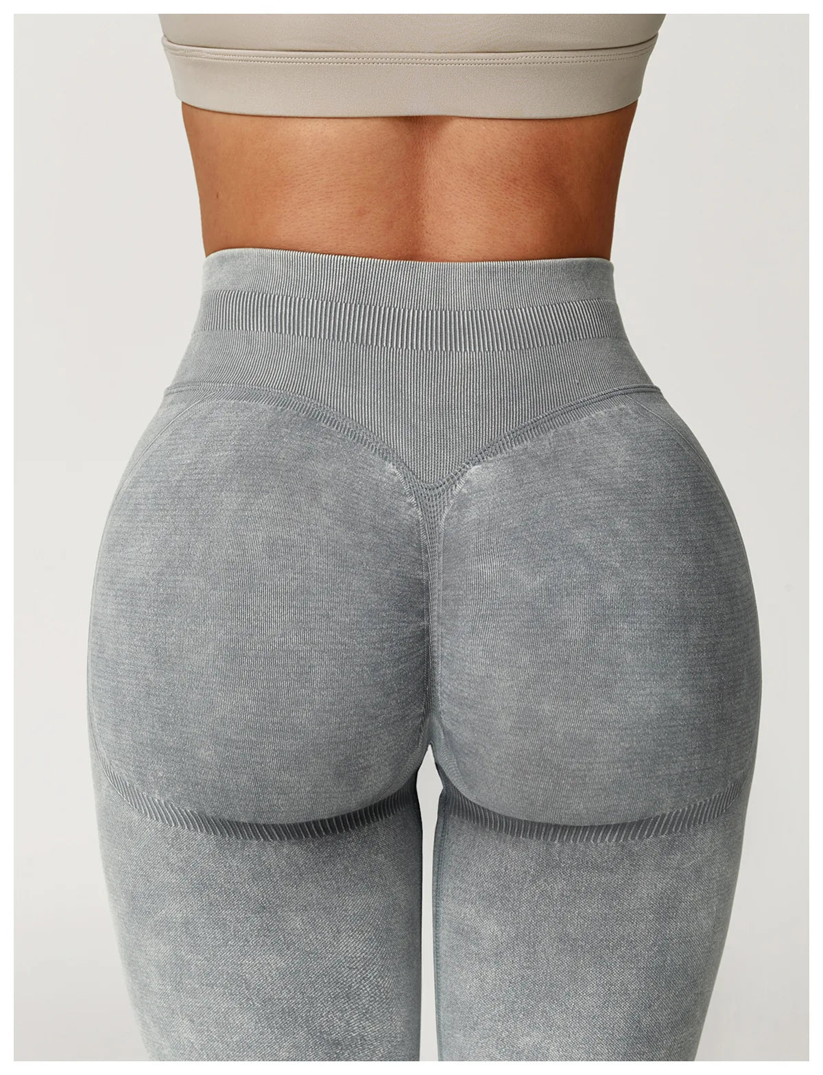 Yoga pants, impact leggings for women, seamless sports yoga pants, high-waisted ribbed gym wear, fitness training clothes