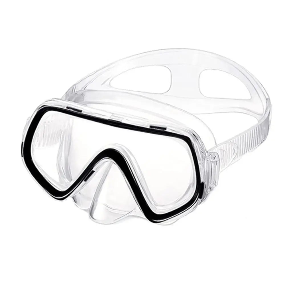 Unisex PC Glass Kids Swim Goggles with Nose Cover PVC Strap Snorkel Swimming Goggles Anti-Leak Wide View Child Diving Mask Boys