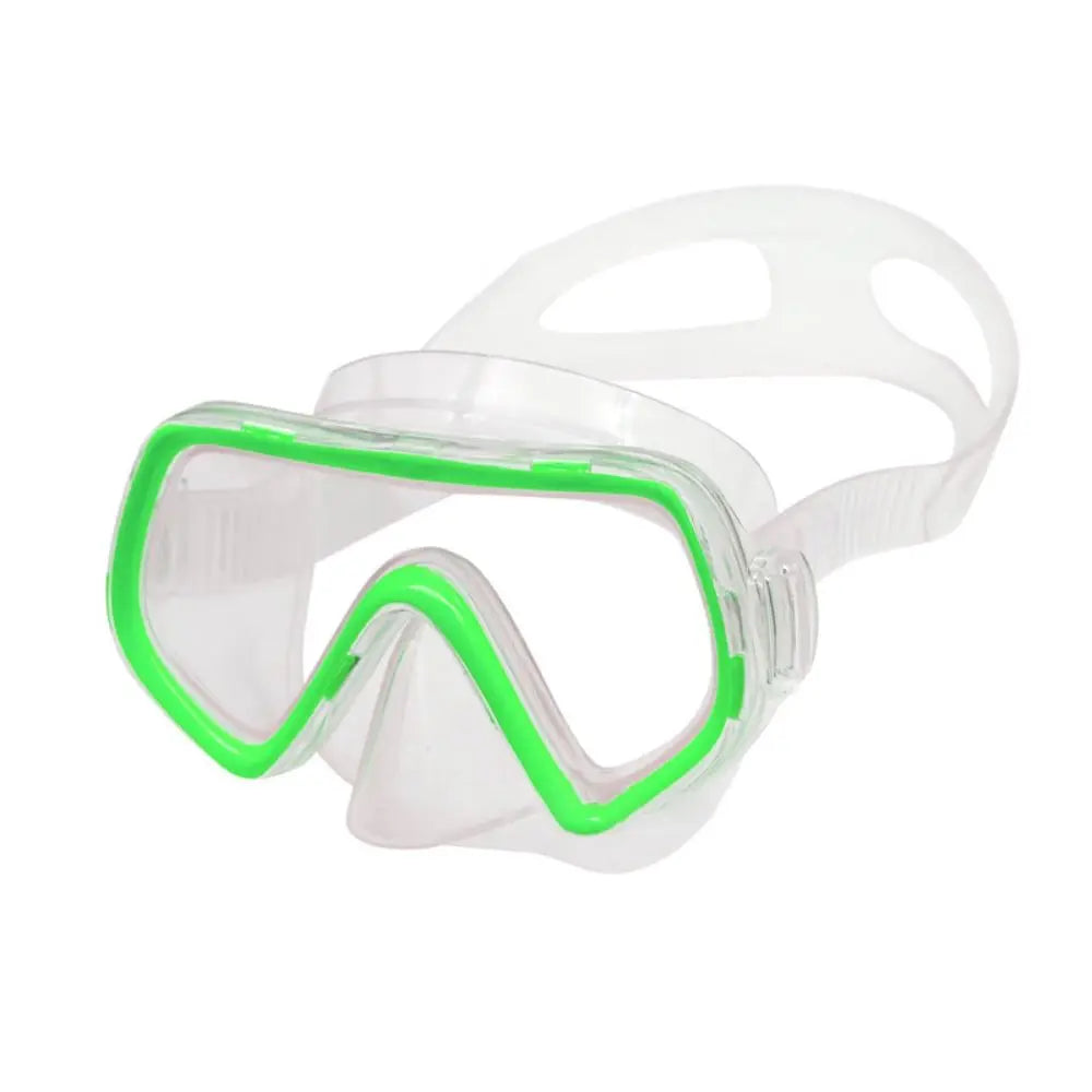 Unisex PC Glass Kids Swim Goggles with Nose Cover PVC Strap Snorkel Swimming Goggles Anti-Leak Wide View Child Diving Mask Boys