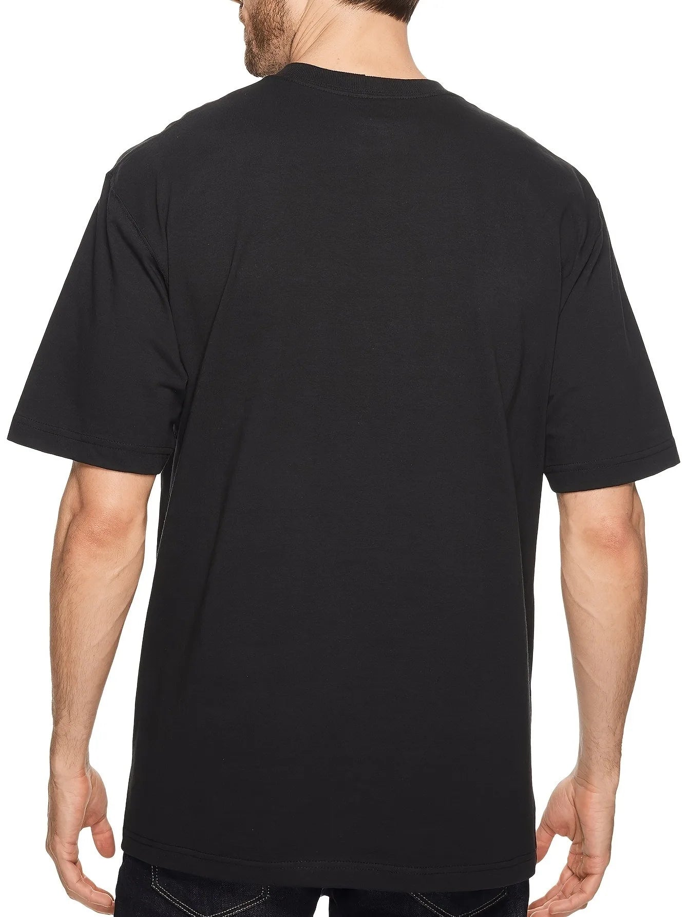 Men's 100% Cotton Large Size Short-sleeved T-shirt, Tshirt for Boys and Girl, Tshirts Oversized, Christmas Plus Size T Shirts