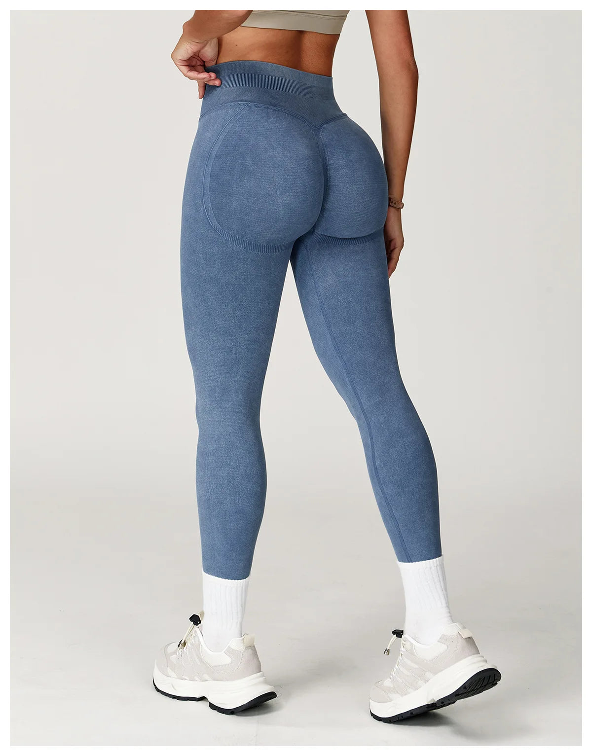 Yoga pants, impact leggings for women, seamless sports yoga pants, high-waisted ribbed gym wear, fitness training clothes