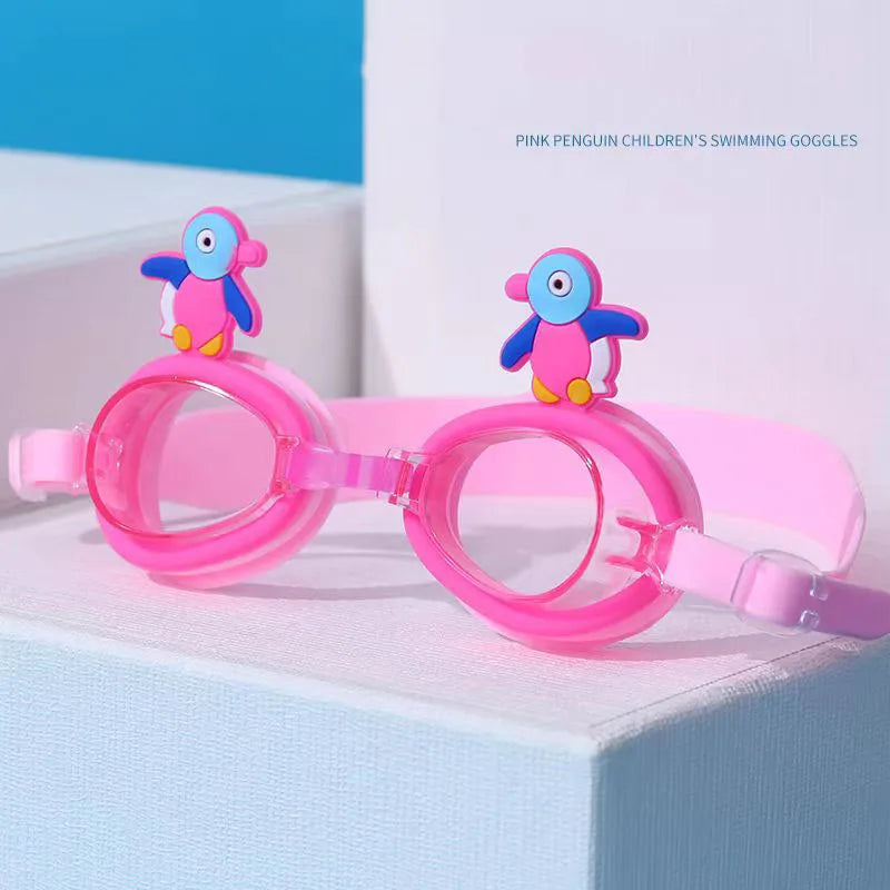 Crab Shape Children's Diving Glasses Children Swimming Goggles Waterproof Anti Fog Adjustable Glasses
