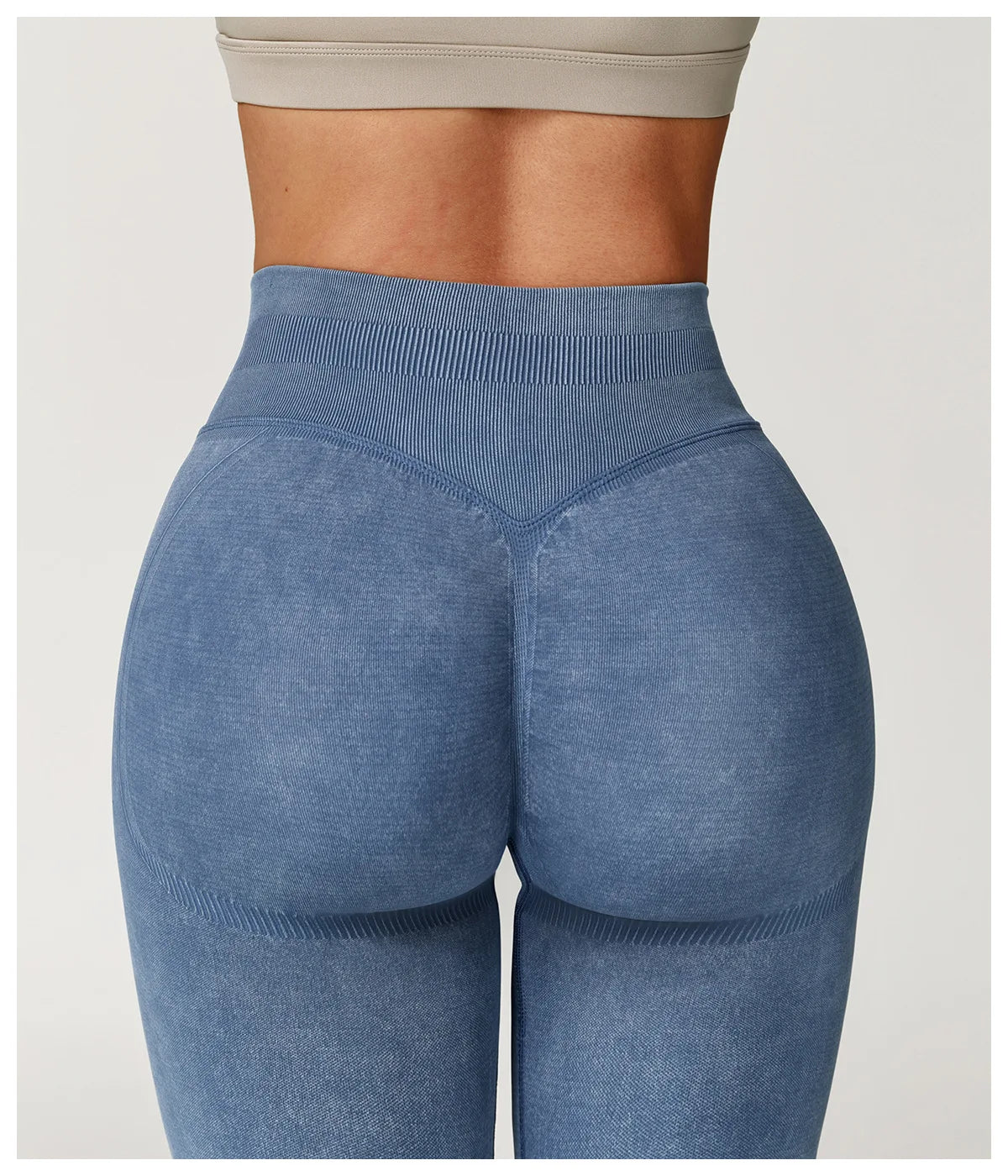 Yoga pants, impact leggings for women, seamless sports yoga pants, high-waisted ribbed gym wear, fitness training clothes
