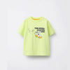 Cartoon Dog Print T Shirt Baby Boys Cute Crewneck Tops Simple All-match Tees White T-shirt Loose Fashion Wear 2025 Baby Clothing