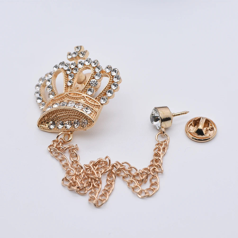 Korean Fashion Fabric Camellia Flower Brooch Pins for Women Crystal Elegant Corsage Wedding Brooches Jewelry Accessories