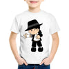 Hot Sales Children Cartoon Michael Jackson Funny T Shirt Kids Rock N Roll Summer Cotton Tops Baby Boys/Girls Casual Clothes