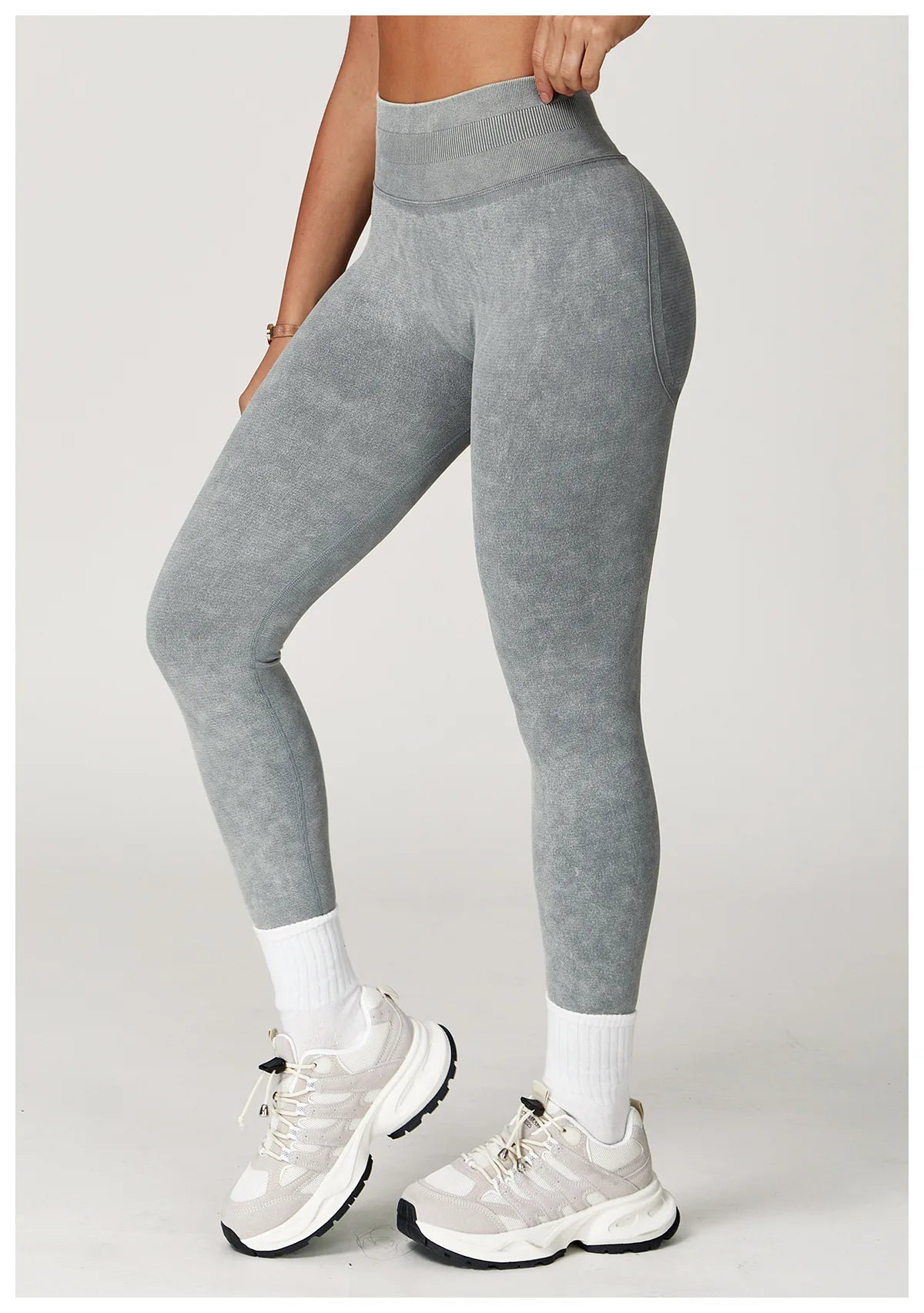 Yoga pants, impact leggings for women, seamless sports yoga pants, high-waisted ribbed gym wear, fitness training clothes