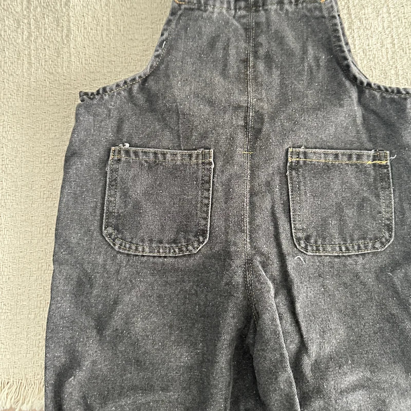 Summer Children Denim Short Baby Boys Girls Overalls Cool Roll Hem Design Kids Jumpsuits