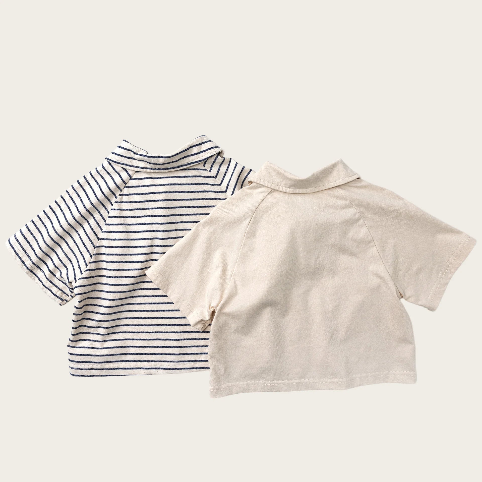 Korean Style Unisex Kids Cotton Polo T-shirt Breathable Short Sleeve Tee for Boys & Girls Summer Casual Top for 2-8 Years