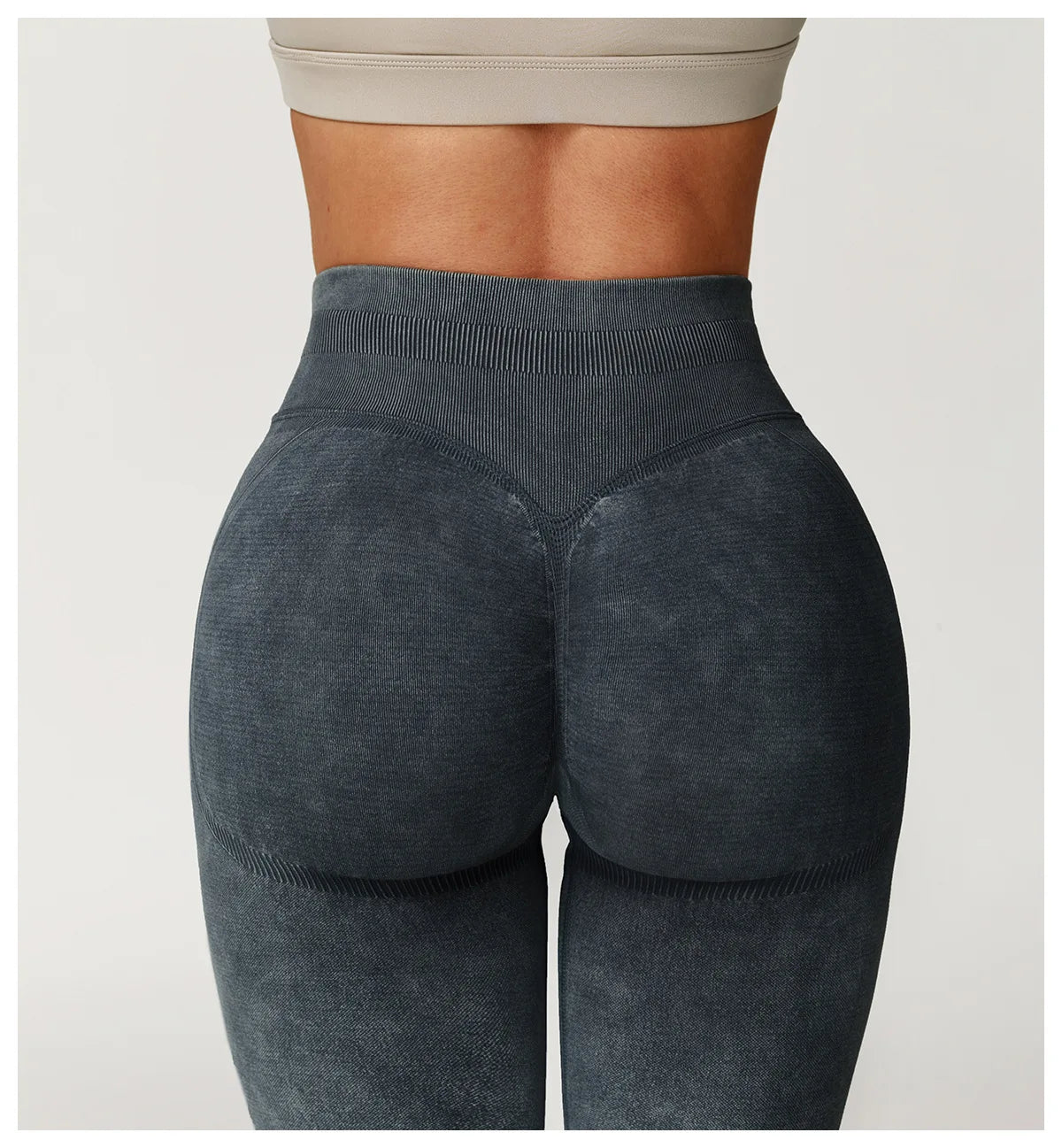 Yoga pants, impact leggings for women, seamless sports yoga pants, high-waisted ribbed gym wear, fitness training clothes